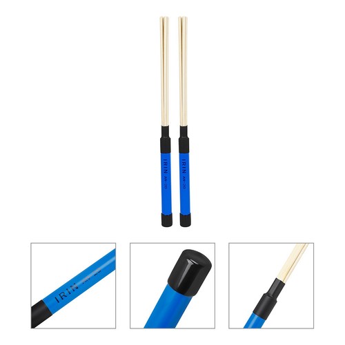 Blue wooden drum brush - drum,