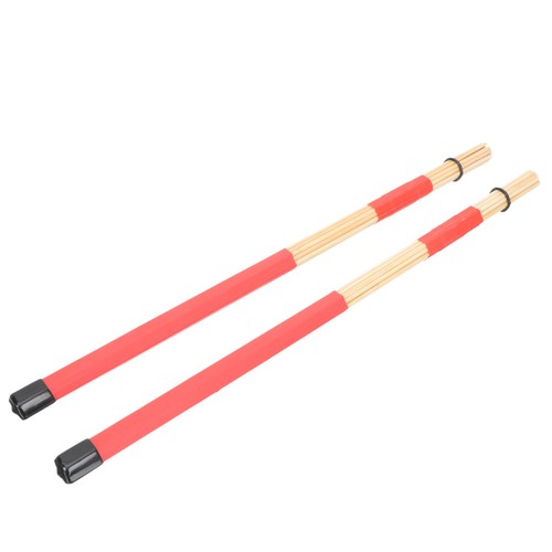 Red wooden drumsticks - red,