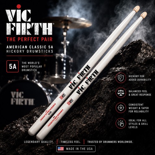 White vic firth 5a - white,