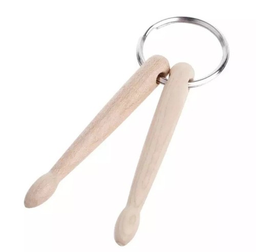 Pair drumsticks keyring key - of,