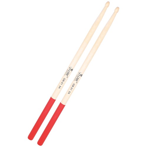 Red wooden drumsticks - wooden,