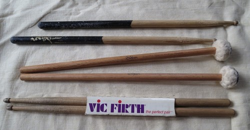 Two pairs drumsticks and - pairs,