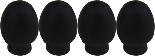 Mxfans 4pieces black - black, rubber