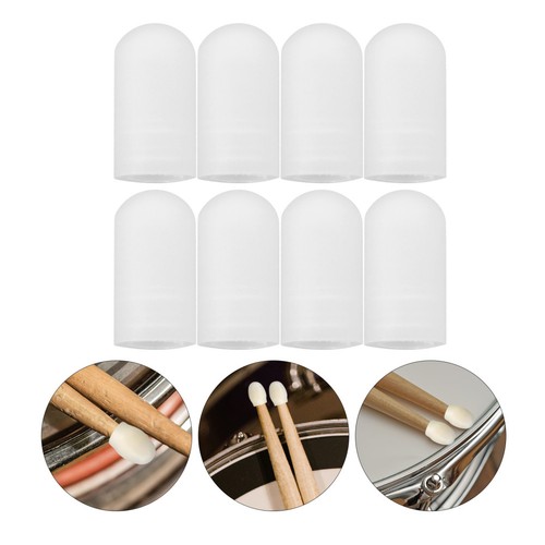 10pcs white silicone - silicone, drumstick