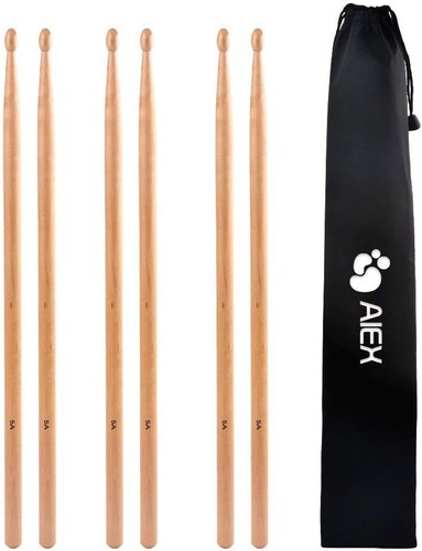 Maple wood drumsticks with - 6,