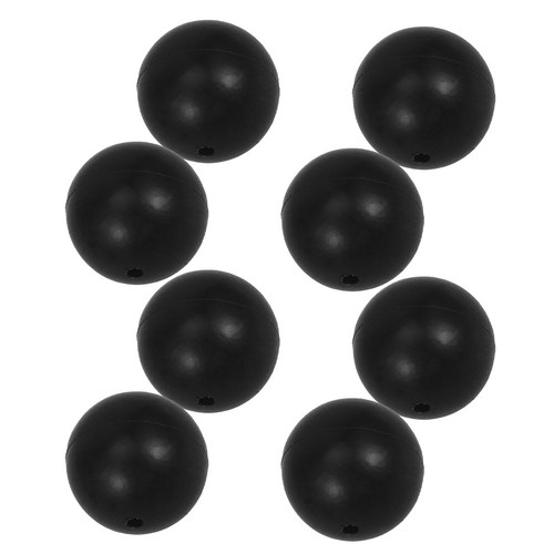 Black rubber drumstick heads - rubber,
