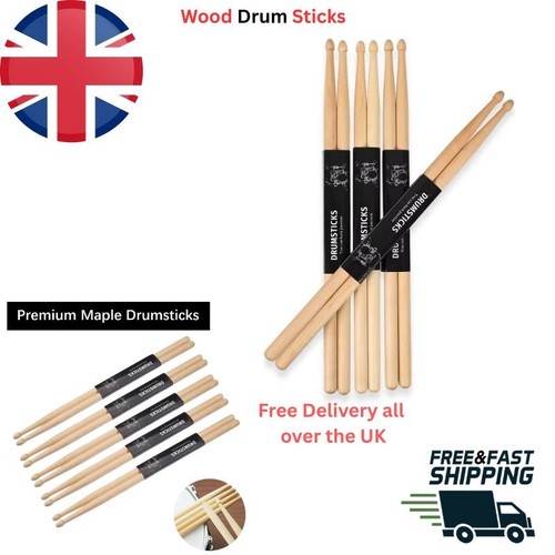 Wood drum sticks - wood, 5a/7a