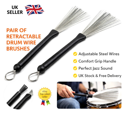 Pair drum wire brushes - 1,